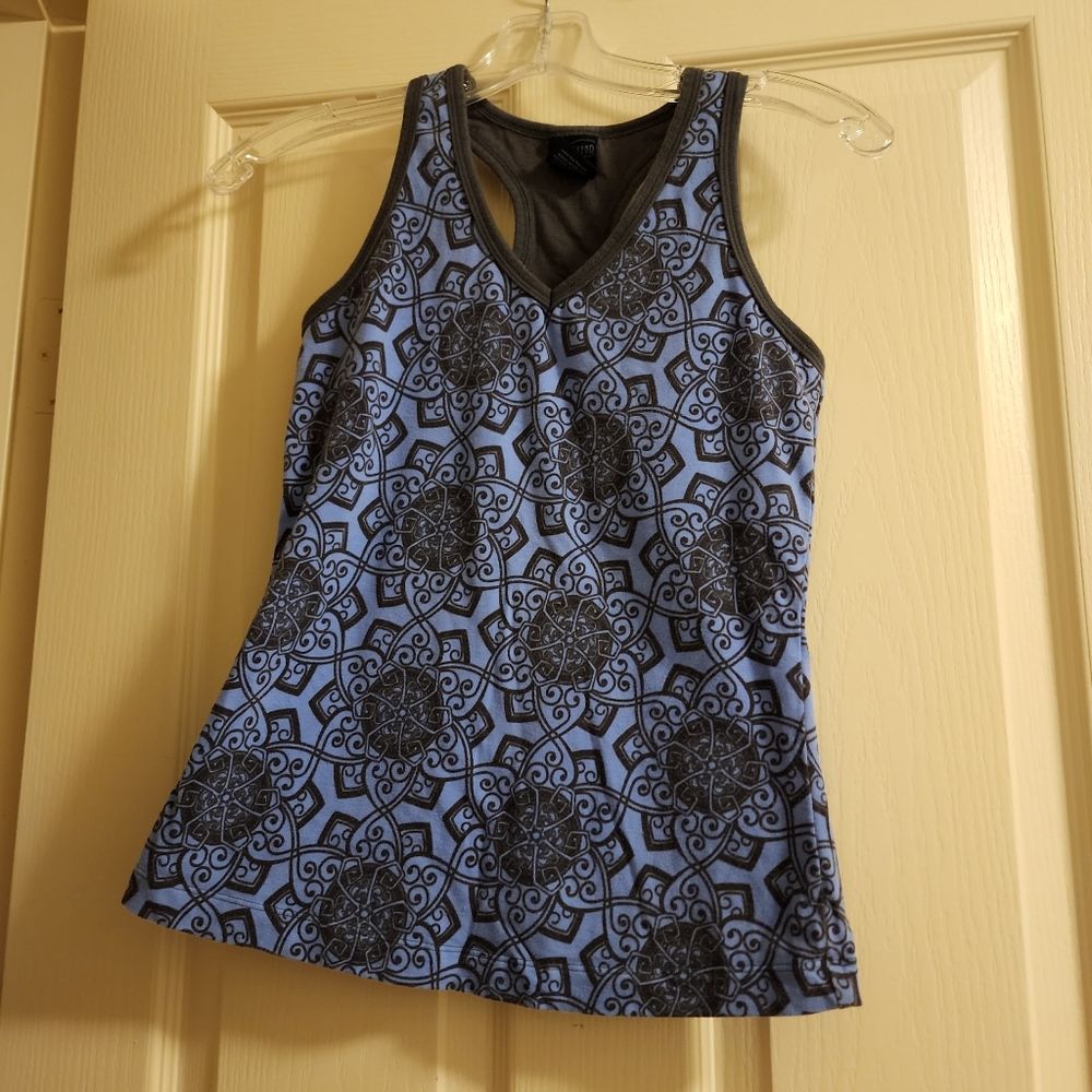 Periwinkle/gray Tback top